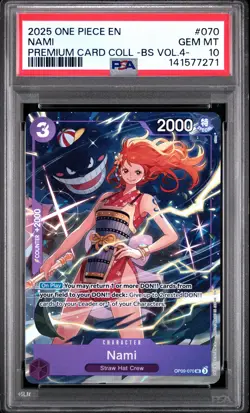 2025 ONE PIECE PREM CARD COLL -BEST SELECTION VOL.4 - #070 NAMI PSA 10 - Image 1