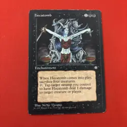 Hecatomb Ice Age Regular MP MTG 1995 Magic The Gathering - Image 1