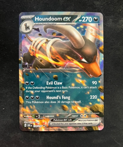 Houndoom ex 134/197 Holo Rare Obsidian Flames Pokemon Card Near Mint Pack Fresh - Image 1
