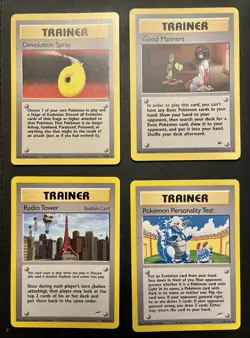 Trainer Pokemon Card Set (4) 72/102,95/105,111/132,102/105 - Image 1