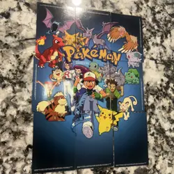 1999 Topps Pokemon 9-Card Complete Puzzle Set TV Animation Jesse James Pikachu - Image 1