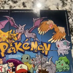 1999 Topps Pokemon 9-Card Complete Puzzle Set TV Animation Jesse James Pikachu - Image 3