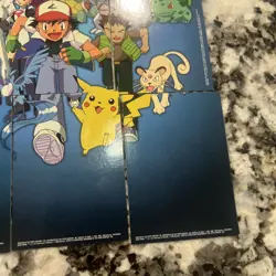 1999 Topps Pokemon 9-Card Complete Puzzle Set TV Animation Jesse James Pikachu - Image 5