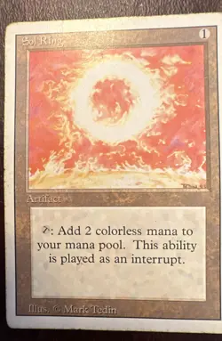 MTG Magic the Gathering Sol Ring Revised Edition Regular - Image 1