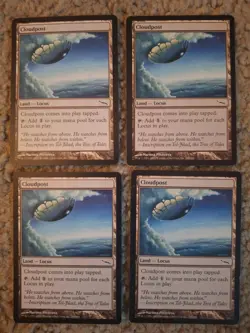 MTG Magic the Gathering 4x Cloudpost (Playset) - Mirrodin LP - Image 1