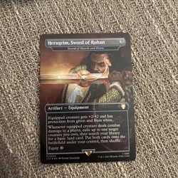 MTG Herugrim, Sword of Rohan - Sword of Hearth and Home Commander: LOTR Foil - Image 1