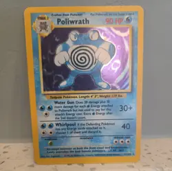 Pokemon TCG Poliwrath Base Set 13/102 Holo 1999-2000 Wizards Base Set Holo Rare - Image 1
