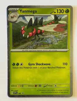 Yanmega 187 Rare Holo English SVP Black Star Promo Pokemon TCG Card NM 2025 - Image 1
