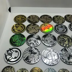 Pokemon TCG Official Lot Of 45 Coins: Jumbo, Regular, Small - Image 3