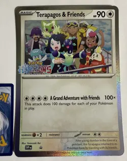 Pokemon Horizon Terapagos and Friends Oversized Jumbo Promo Card Stamp English - Image 1