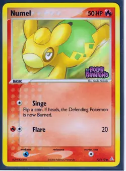 VINTAGE 2006 POKEMON EX HOLON PHANTOMS -NUMEL 72/110-REVERSE HOLO-STAMPED NM/LP - Image 1