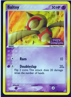 VINTAGE POKEMON BALTOY 59/110 EX HOLON PHANTOMS- REVERSE HOLO- STAMPED NM/LP - Image 1