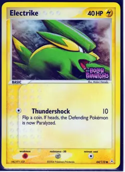 2006 POKEMON ELECTRIKE 64/110 EX HOLON PHANTOMS -REVERSE HOLO-STAMPED NM/LP - Image 1