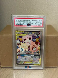 2019 POKEMON SUN & MOON COSMIC ECLIPSE #143a TOGEPI & CLEFFA & IGGLYBUFF PSA 10 - Image 1