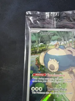 Snorlax SVP EN 051 Black Star Promo Scarlet & Violet Pokemon 151 Card - SEALED - Image 2