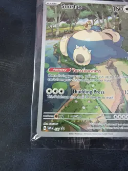 Snorlax SVP EN 051 Black Star Promo Scarlet & Violet Pokemon 151 Card - SEALED - Image 4