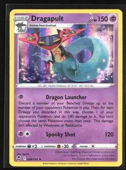 Pokemon TCG - Dragapult Holo Holo Rare SWSH12: Silver Tempest 089/195 NM - Image 1