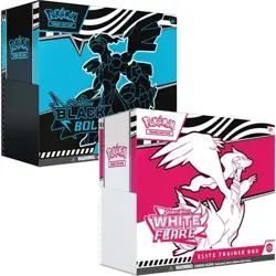 Pokemon Black Bolt and White Flare Elite Trainer Box ETB Set of 2 Factory Sealed - Image 1