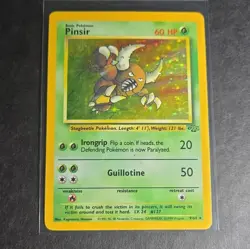 Pokemon TCG Pinsir Jungle 9/64 Holo Rare 60 HP English Unlimited Edition - Image 1