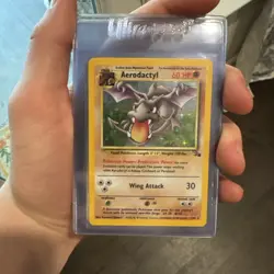 AERODACTYL - 1/62 - Fossil Set - Holo - Pokemon Card - Exc / Near Mint - Vintage - Image 1