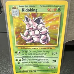 Pokemon Base Set Nidoking 11/102 Holo Rare - Image 1