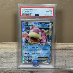 Pokemon TCG Slowbro EX 26/108 XY Evolutions PSA 8 NM-MT Holo Ultra Rare - Image 1