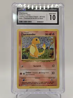 Pokemon TCG Charmander Classic Collection 001/034 Holo CLC CGC Gem Mint 10 - Image 2