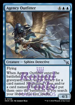 Agency Outfitter 4x FOIL MTG Murders at Karlov Manor MKM Uncommon MINT blue - Image 1