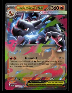 Mega Charizard X ex 013/094 Double Rare Phantasmal Flames Pokemon NM/M - Image 1