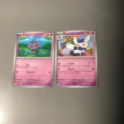 Pokemon Espurr 033/088 Basic & Meowstic 034/088 Stage 1 Perfect Order Set. NM - Image 1