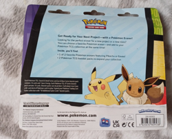 Pokemon Pikachu 2022 Pencil Case & Rubber Set Includes Evolving Skies in Both. - Image 5