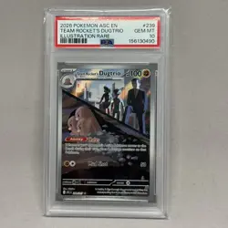 Pokemon - Ascended Heroes - Team Rocket's Dugtrio 239/217 - PSA 10 Gem Mint - Image 1