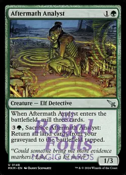 Aftermath Analyst 1x FOIL MTG Murders at Karlov Manor MKM Uncommon MINT green - Image 1