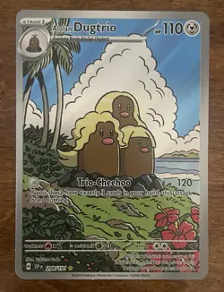 Alolan Dugtrio 208/191 Illustration Rare Surging Sparks Pokemon Near Mint - Image 1