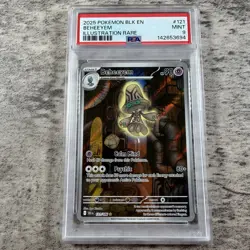 2025 POKEMON BLK EN-BLACK BOLT ILLUSTRATION RARE #121 BEHEEYEM PSA 9 - Image 1