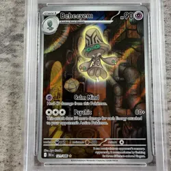 2025 POKEMON BLK EN-BLACK BOLT ILLUSTRATION RARE #121 BEHEEYEM PSA 9 - Image 3