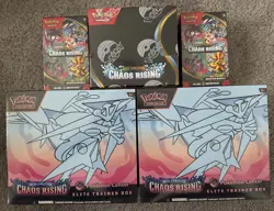 Pokemon Center Chaos Rising 2x PC ETB, 1x Booster Display Box, 2x Booster Bundle - Image 1