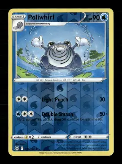 Poliwhirl Reverse Holo Uncommon SWSH11: Lost Origin 031/196 LP Pokemon LP - Image 1