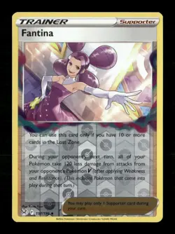 Fantina Reverse Holo Uncommon SWSH11: Lost Origin 157/196 LP Pokemon LP - Image 1