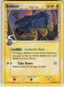 Pokemon TCG Beldum (Delta Species) Common Delta Species 59/113 - Image 1