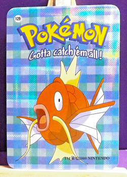 POKEMON POCKET MONSTERS VENDING PRISM STICKER 129 MAGIKARP - Image 1