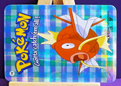 POKEMON POCKET MONSTERS VENDING PRISM STICKER 129 MAGIKARP - Image 2