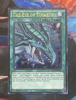 Yu-Gi-Oh! TCG the Eye of Timaeus DRL3-EN045 1st Edition Ultra Rare - Image 1