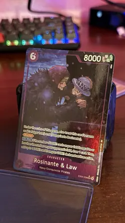 One Piece TCG Rosinante and Law EB04-038 Super Rare ALT ART - Image 1