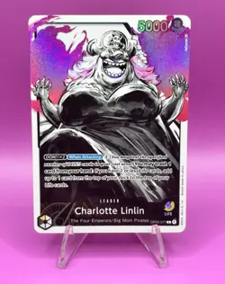 One Piece CCG Charlotte Linlin OP03-077 Leader Alt Art - English - NM+ - Image 1