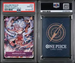 2023 ONE PIECE PROMO PIRATES PARTY VOL.5 #041 MONKEY D. LUFFY GEAR 5 PSA 10 - Image 2