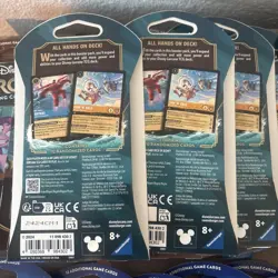 Disney Lorcana Lot 19 Sleeved Booster Packs Azurite Sea & Shimmering Skies - Image 2
