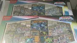 x2 Pokemon Prismatic Evolutions Lucario EX and Tyranitar EX Premium Collection - Image 2