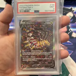 2022 POKEMON SWORD & SHIELD LOST ORIGIN #186 GIRATINA V PSA 9 ALT ART - Image 1