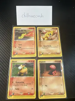 EX Sandstorm and Dragon Pokemon WOTC Cards MP - Vintage - Image 1